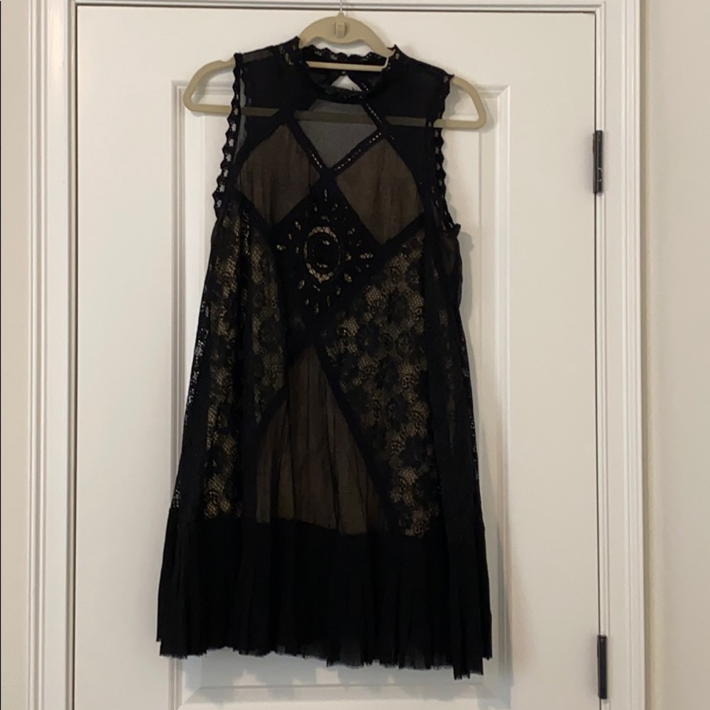 Free People Black & Cream Dress